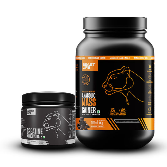 THE BEAST BUILDER KIT | Gainer (1kg) + Creatine (100g)