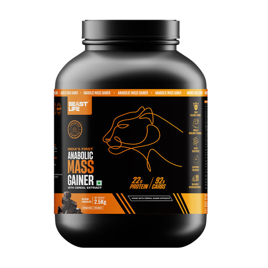 Anabolic Mass Gainer with Ultrasorb Tech (No Maltodextrin) | 2.5kg