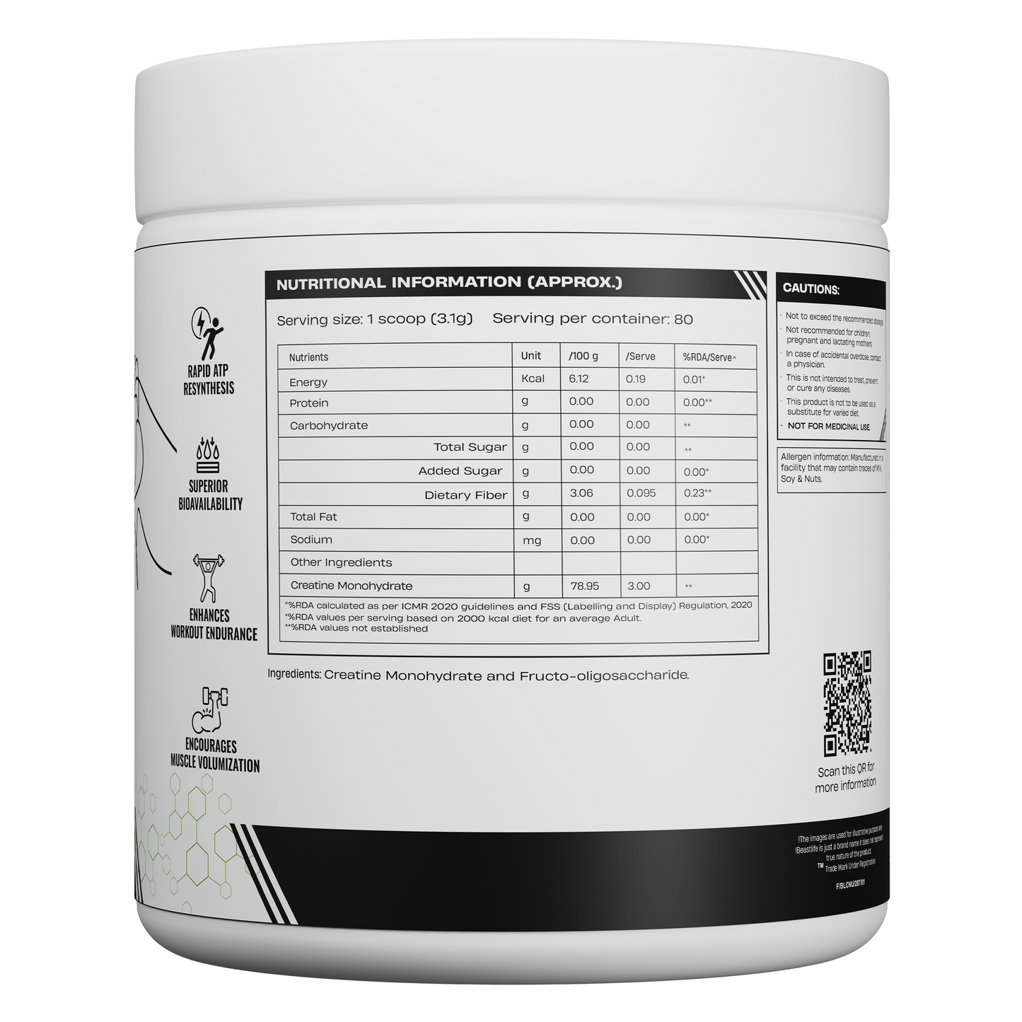 Combo pack | Creatine Nano 400 | Unflavoured | 250 g + Performance Protein | Chocolate | 2 kg