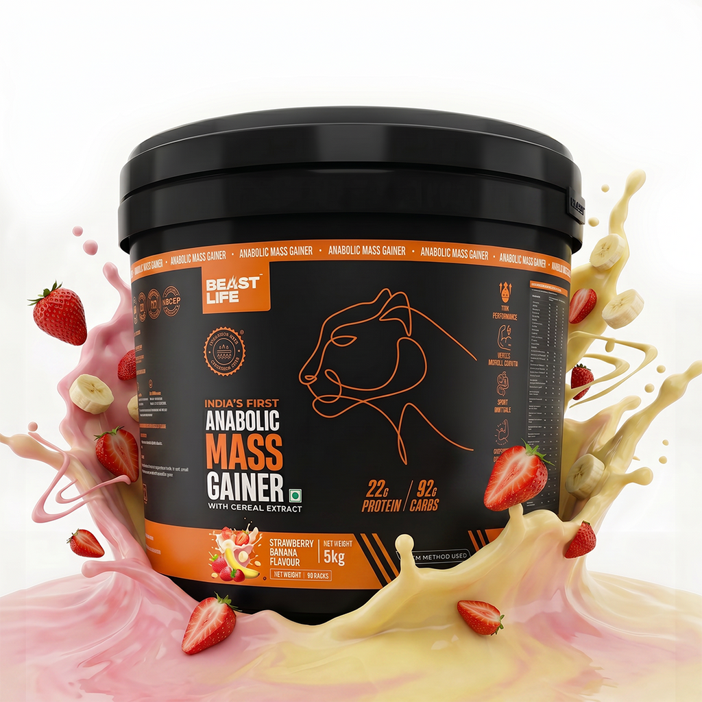Anabolic Mass Gainer Ultrasorb Tech 5 kg Strawberry Banana