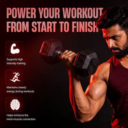 Combo pack | Preworkout | Fruit punch | 105 g + Creatine Monohydrate | Unflavoured | 100 g