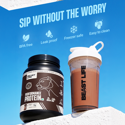 Beastlife Transparent White shaker 550ml
