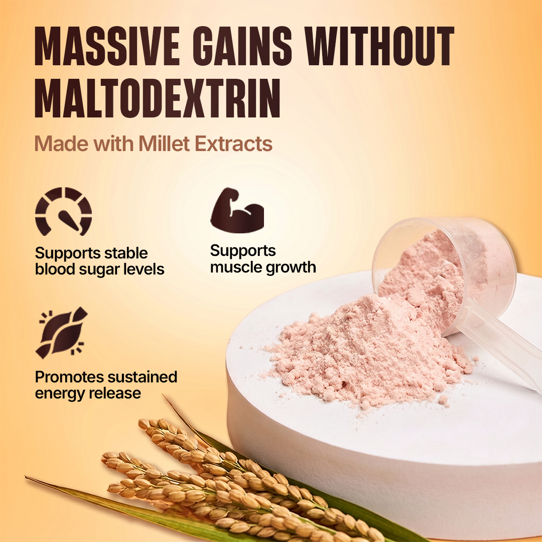 Anabolic Mass Gainer with Ultrasorb Tech | No Maltodextrin | Strawberry Banana | 5 kg