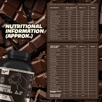 Performance Fermented Yeast Protein with Ultrasorb Tech | 2kg | Chocolate