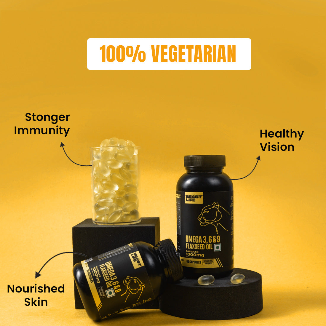 3X Strength Veg omega 3 6 9 | 45 Days