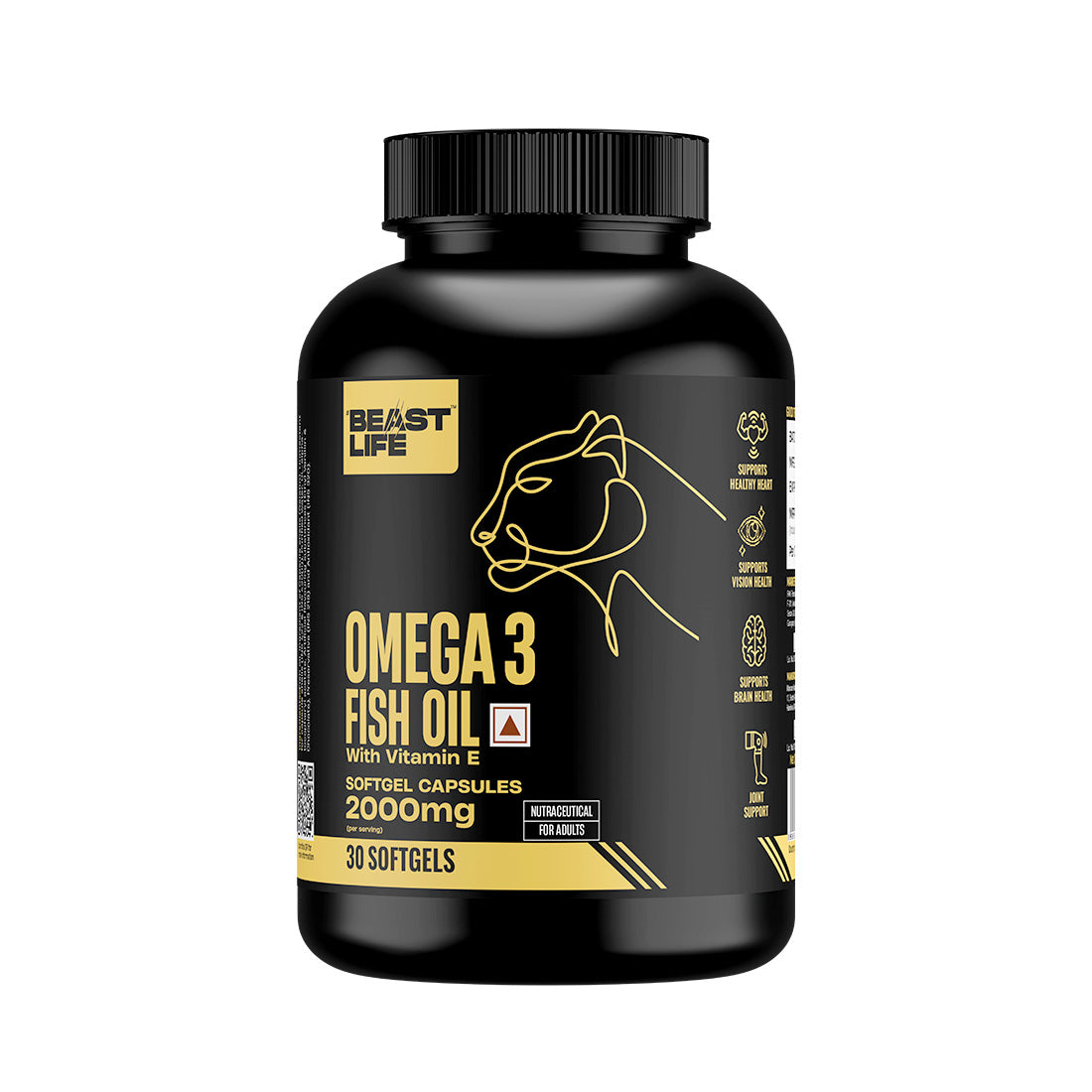 High Strength 2000mg Fish Oil with Vitamin E