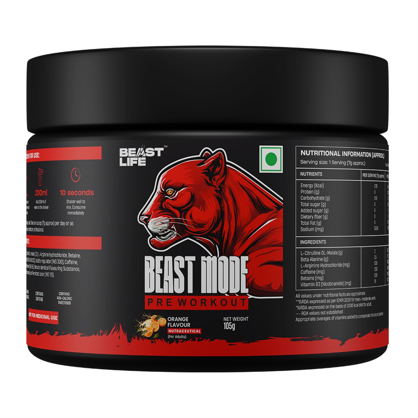 PRE WORKOUT ORANGE 105g