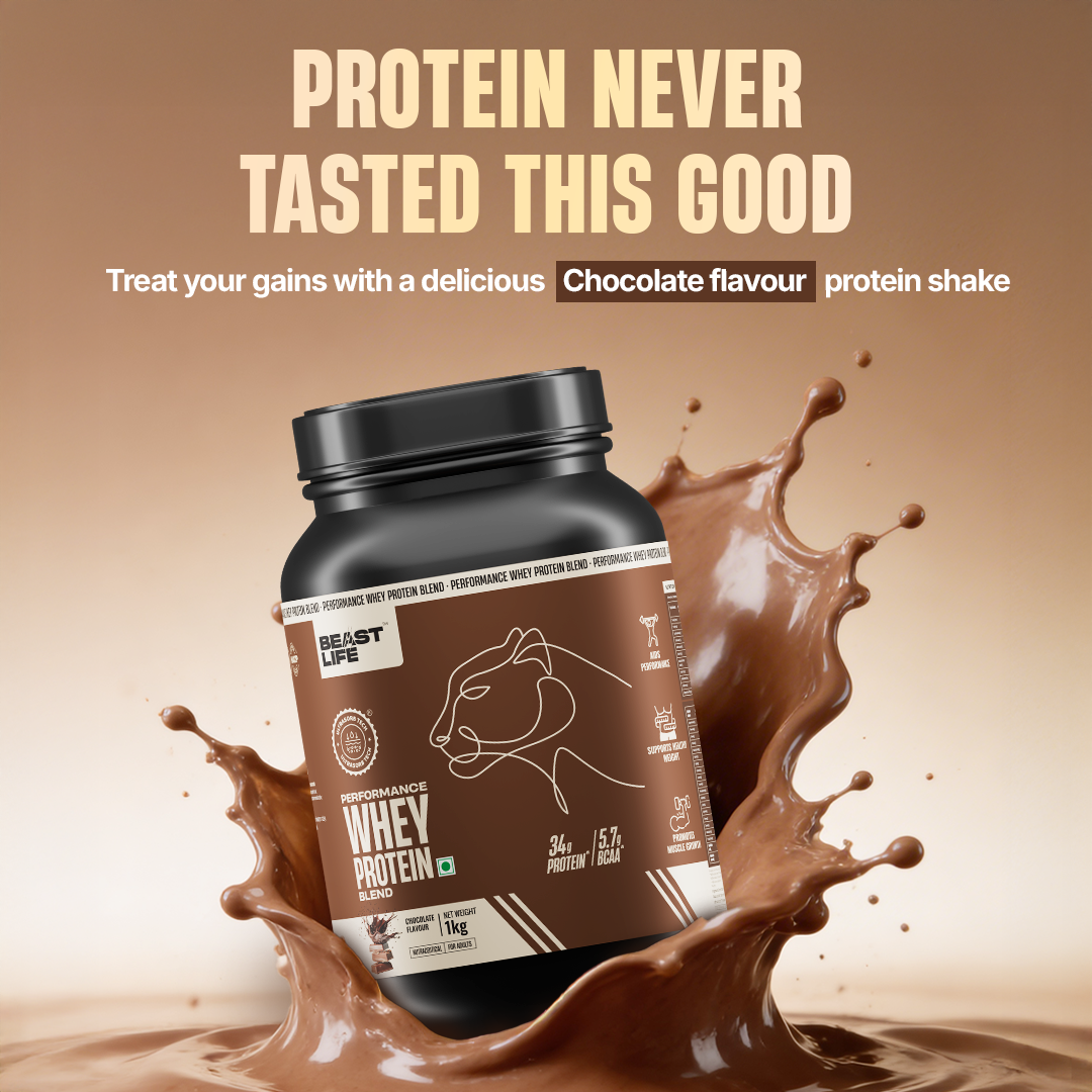 Performance Yeast Whey Protein Blend | Chocolate | 1kg
