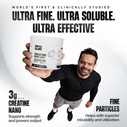 World’s First Creatine Nano 400 | Finest & Fastest Absorbing | 2X Strength | Blueberry | 115G