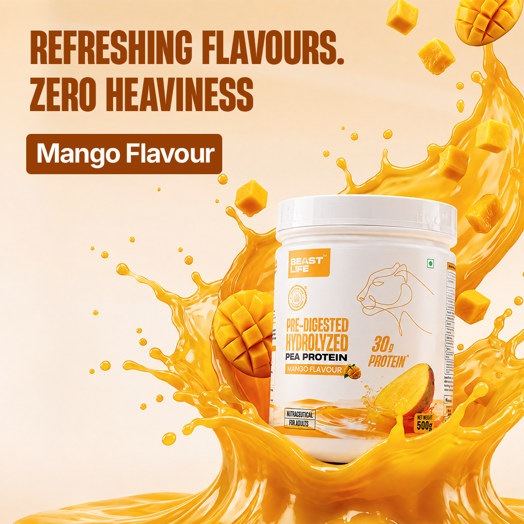 Pre-Digested Hydrolyzed Pea Protein Mango flavour 500g