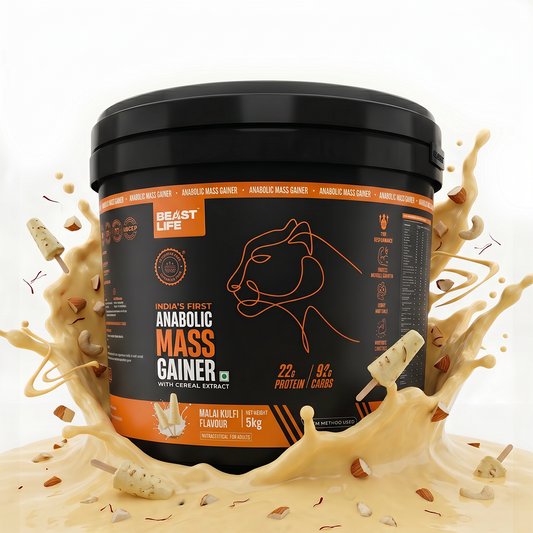 Anabolic Mass Gainer with Ultrasorb Tech | No Maltodextrin | Malai Kulfi | 5 kg