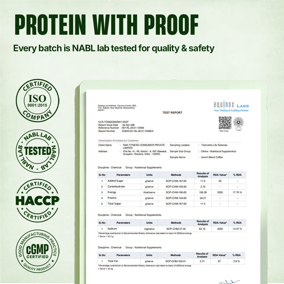 Isorich Blend Whey Protein with Ultrasorb Tech | Coffee | 924 g
