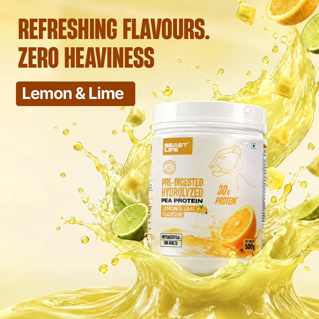 Pre-Digested Hydrolyzed Pea Protein Lemon & Lime flavour 500g