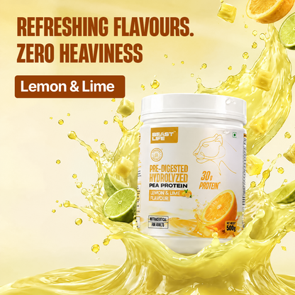 Pre-Digested Hydrolyzed Pea Protein Lemon & Lime flavour 500g