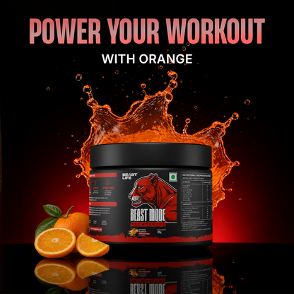 Pre Workout | Beta Alanine • Caffeine • Zero Crash | Orange | 105g