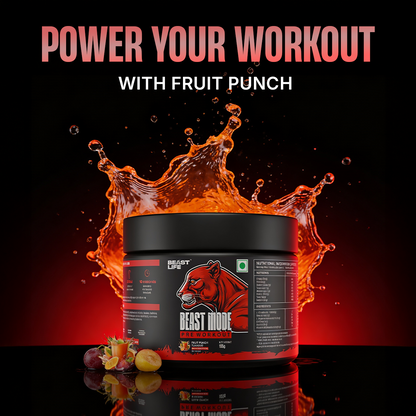 Combo pack | Preworkout | Fruit punch | 105 g + Creatine Monohydrate | Unflavoured | 100 g
