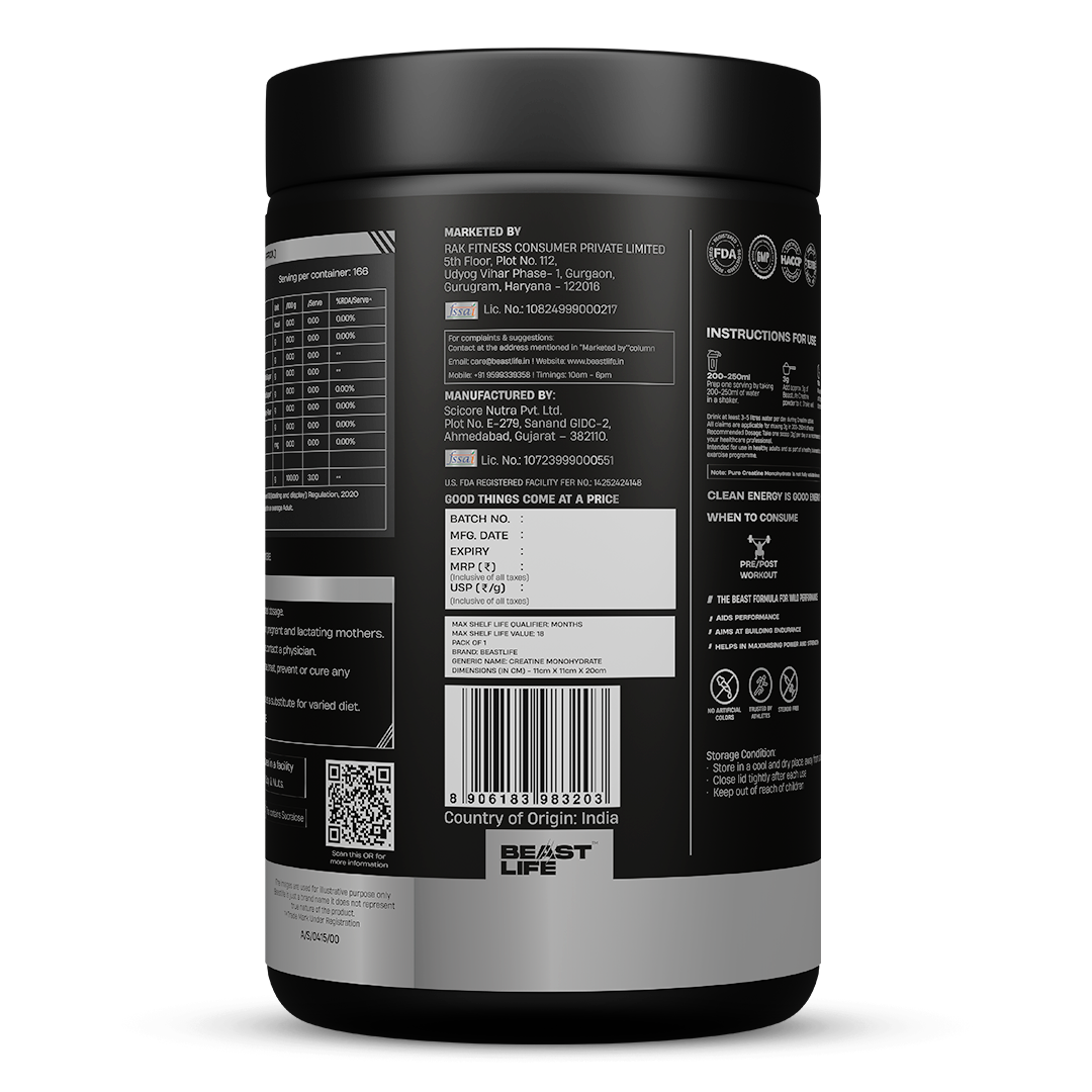 Super Micronized Creatine Monohydrate | 500G