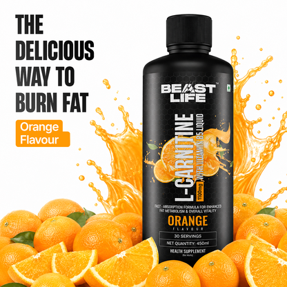 L-Carnitine with Vitamin B5 1100 mg | Orange | 450 ml