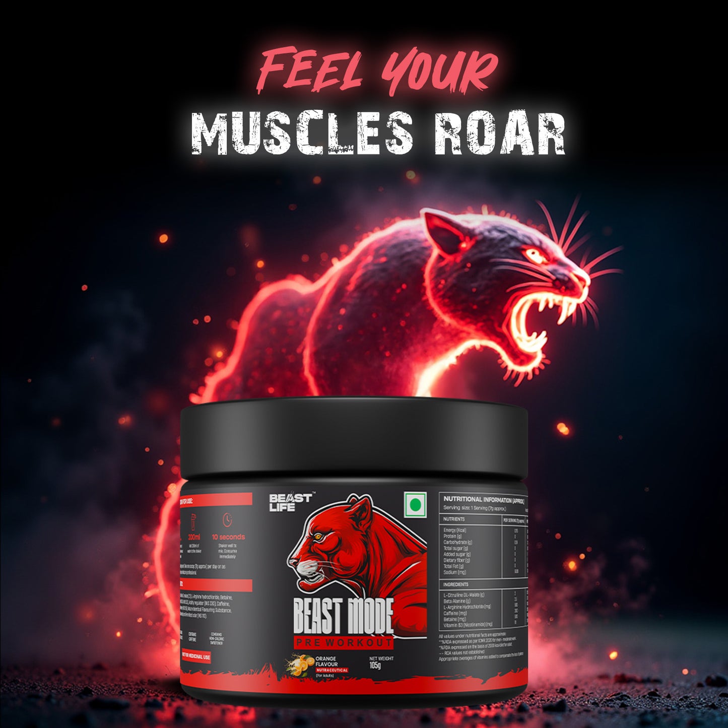 PRE WORKOUT ORANGE 105g