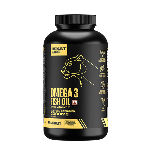 High Strength 2000mg Fish Oil with Vitamin E