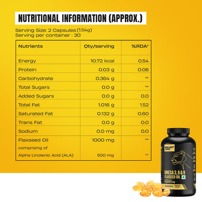 3X Strength Veg omega 3 6 9 | 60 N