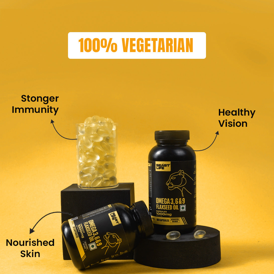 3X Strength Veg omega 3 6 9 | 60 N