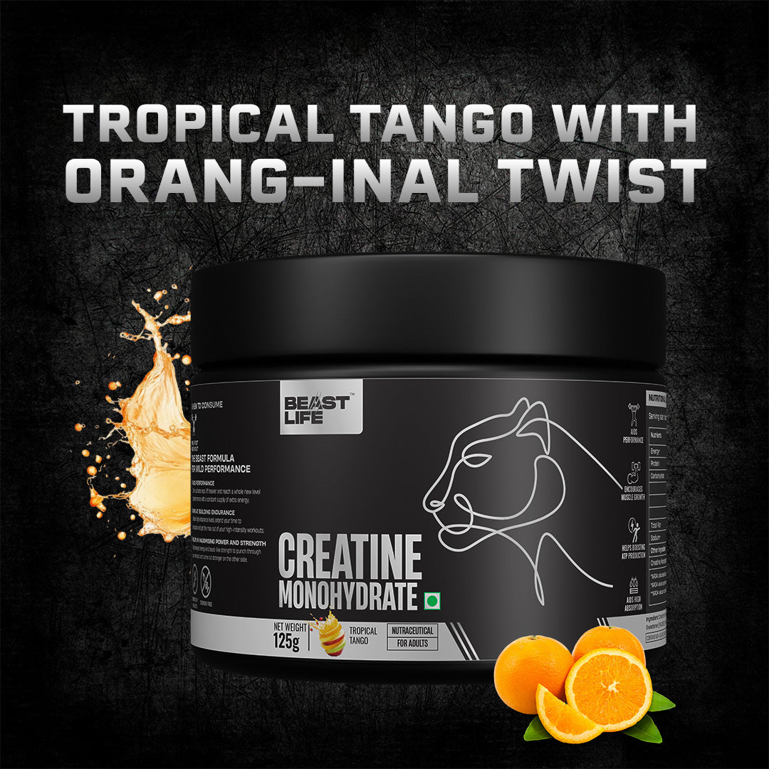 Beastlife Flavour Fusion Creatine Combo | Tropical Tango & Peach | 125 g × 2
