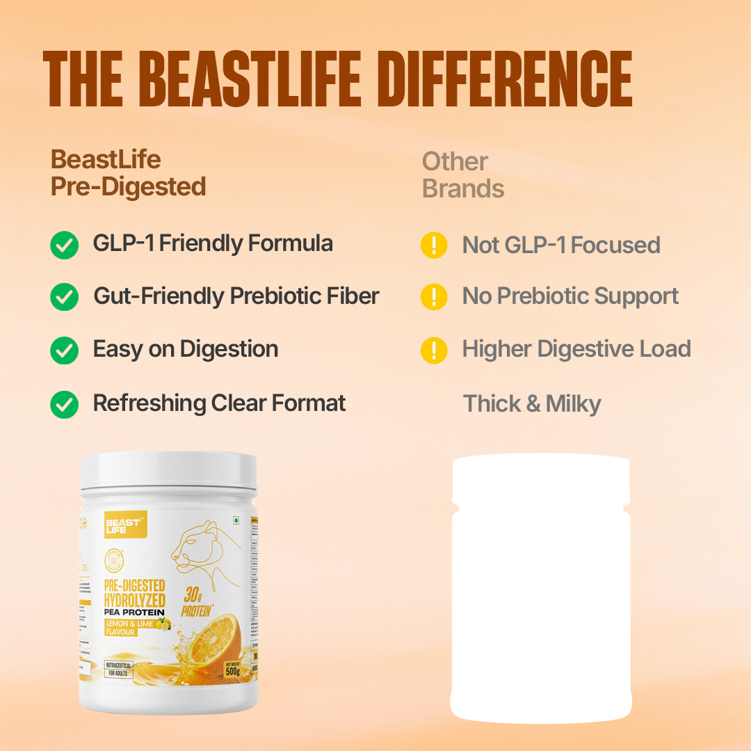 Pre-Digested Hydrolyzed Pea Protein Lemon & Lime flavour 500g