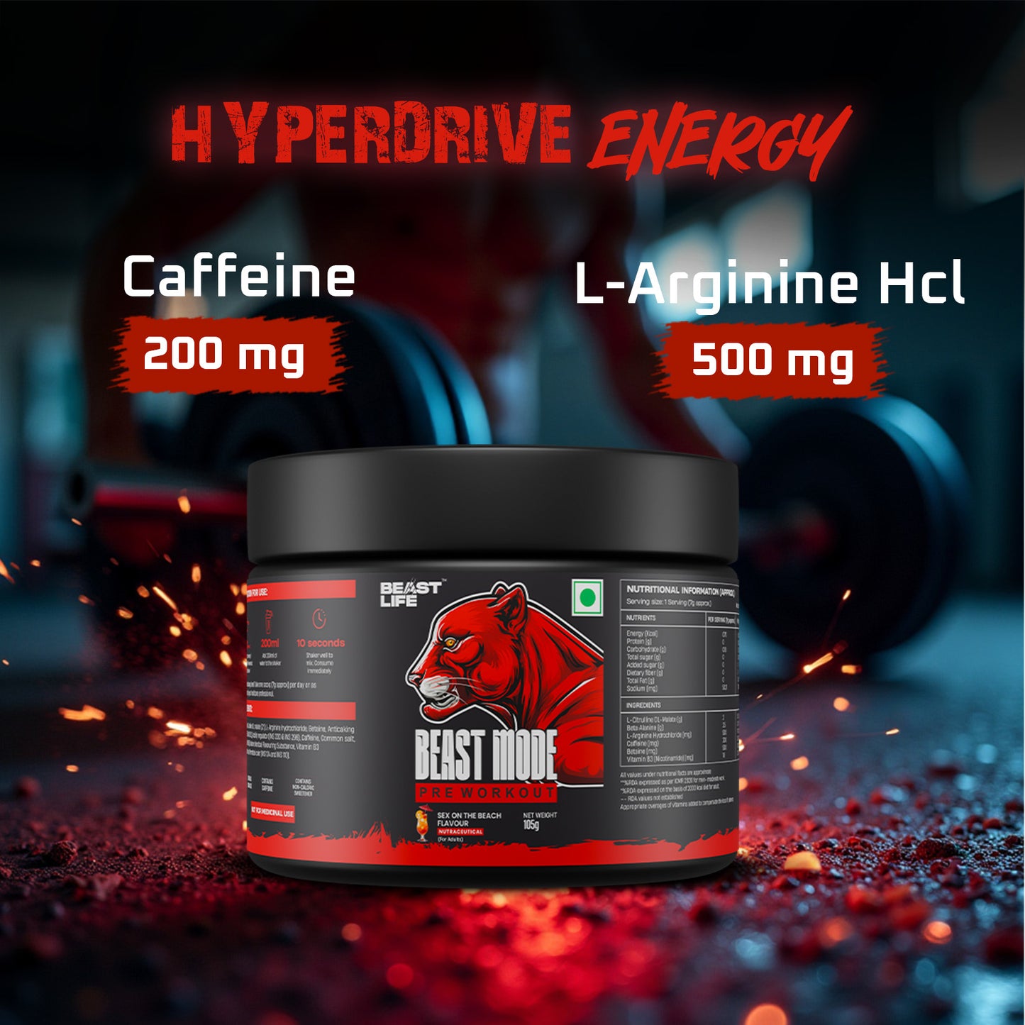 Pre Workout | Sex on the Beach | 105 g