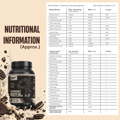 Performance Fermented Yeast Protein with Ultrasorb Tech | Cookies & Cream | 1 kg