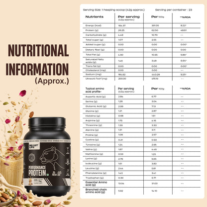 Performance Fermented Yeast Protein with Ultrasorb Tech | Thandai | 1 kg