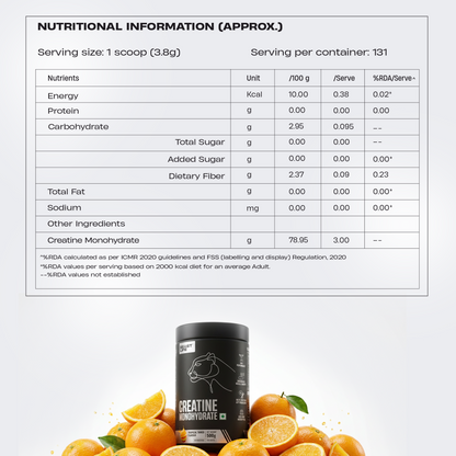 Creatine Monohydrate | Tropical Tango | 500 g