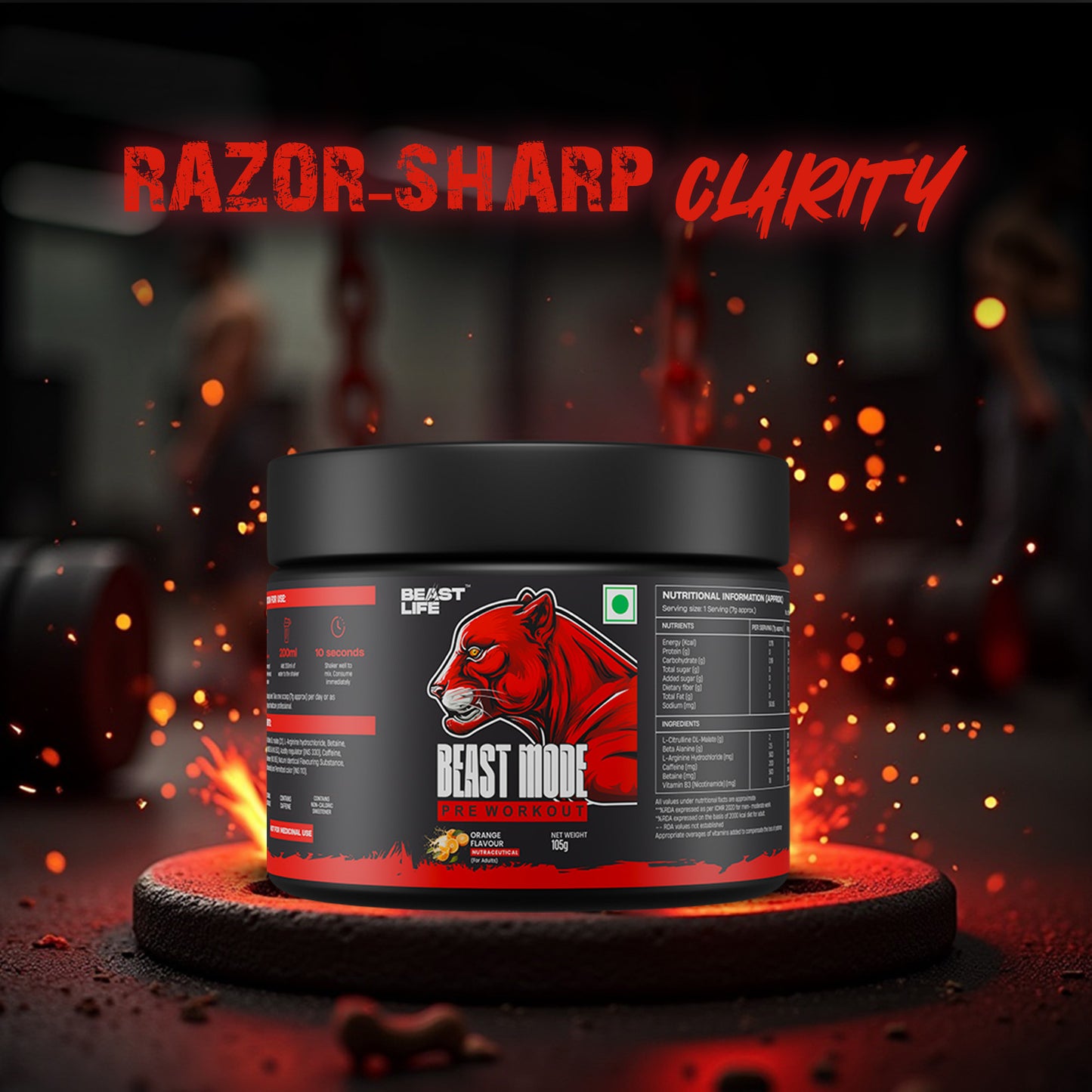 PRE WORKOUT ORANGE 105g