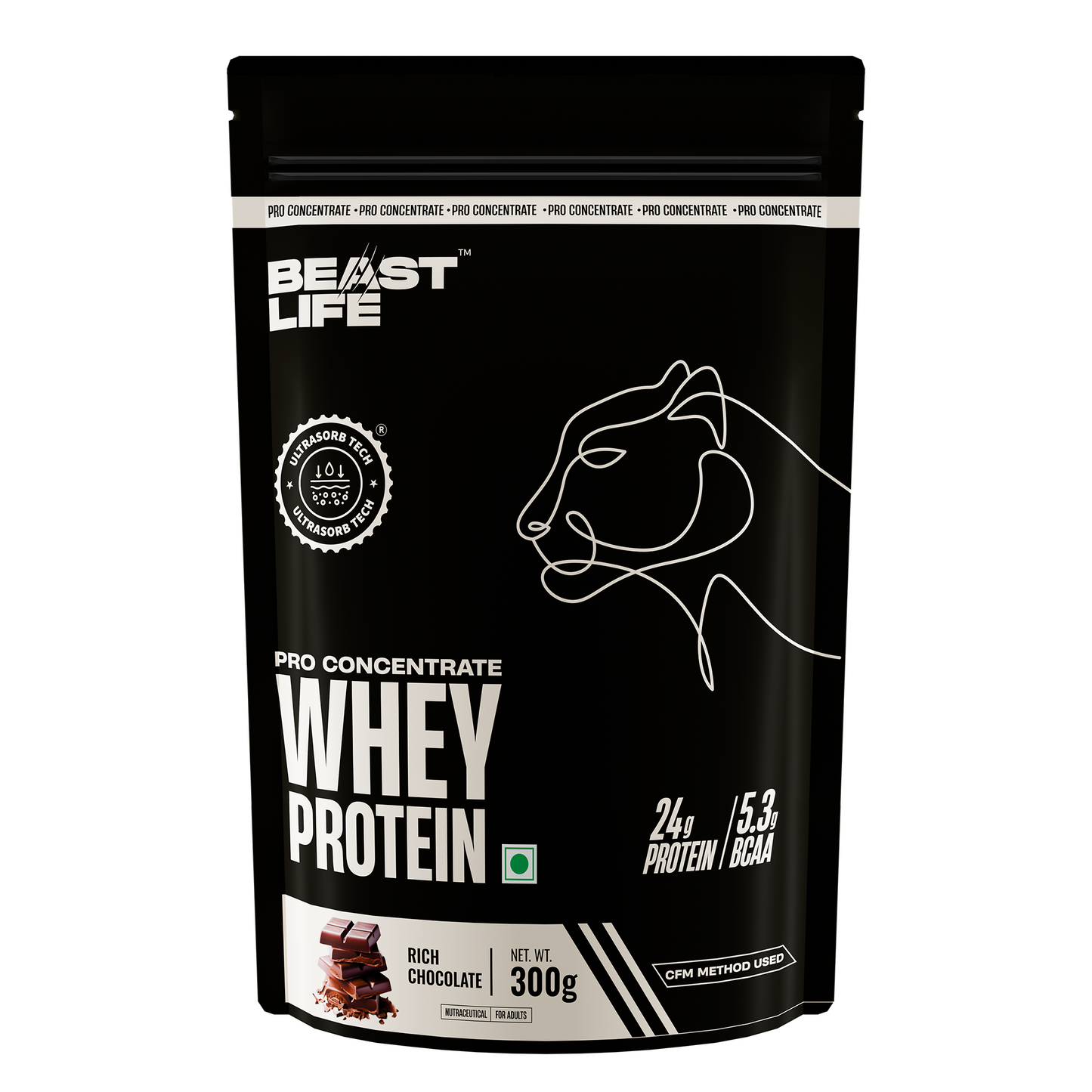Pro concentrate Whey Protein (Rich Chocolate) 300g