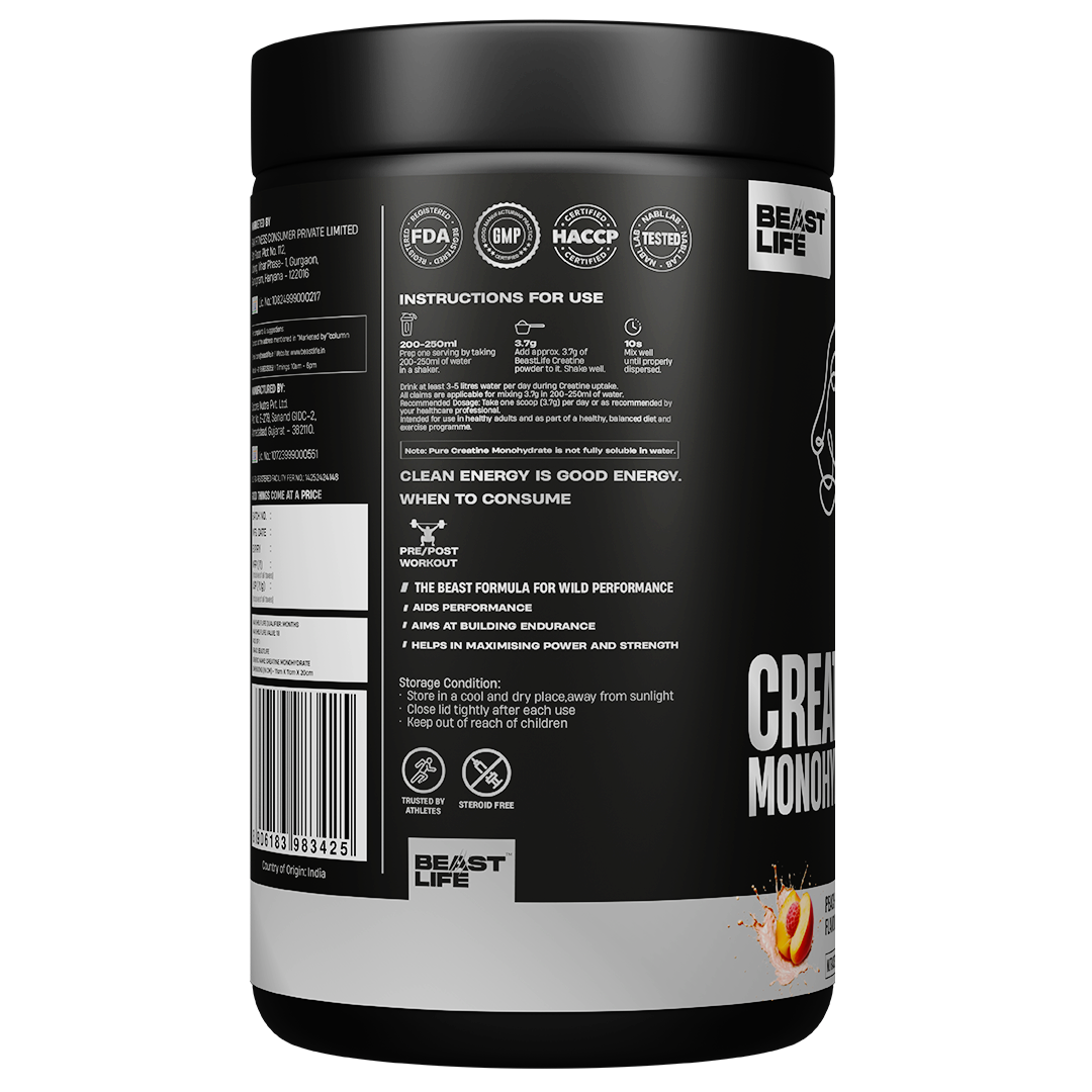 Peach Creatine Monohydrate 500g