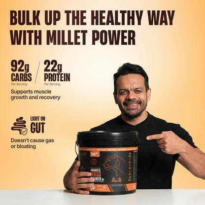 Anabolic Mass Gainer with Ultrasorb Tech | No Maltodextrin | Malai Kulfi | 5 kg