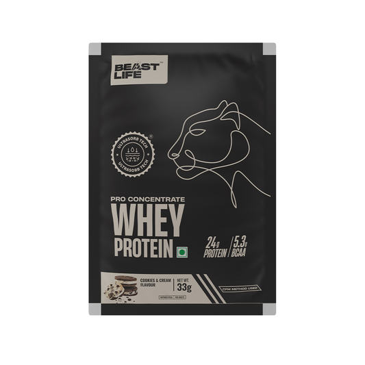 Pro Concentrate Whey Protein with Ultrasorb Tech | Cookie & Cream | Sachet | 33 g