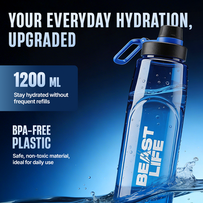 BeastLife Plastic Blue Sipper 1200ml