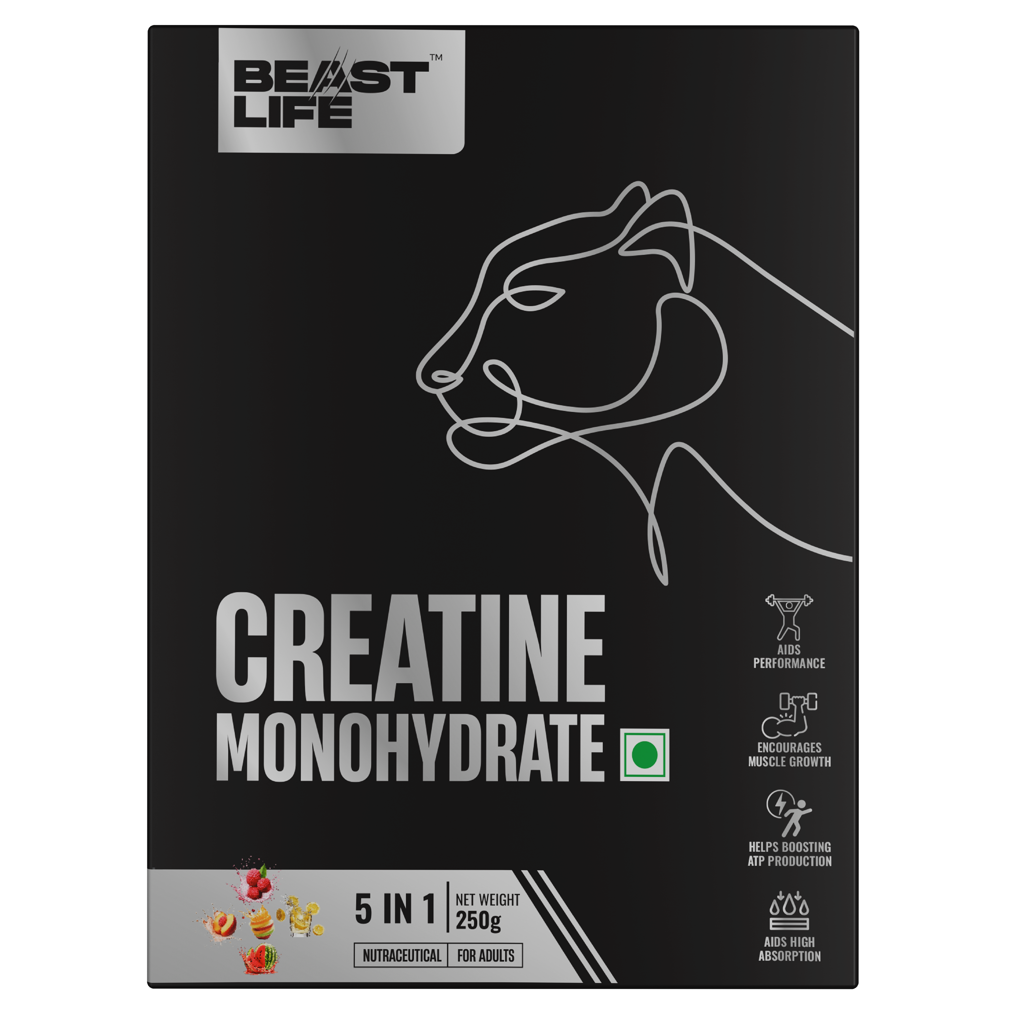 Creatine Monohydrate Assorted Pack of 5 – Beastlife