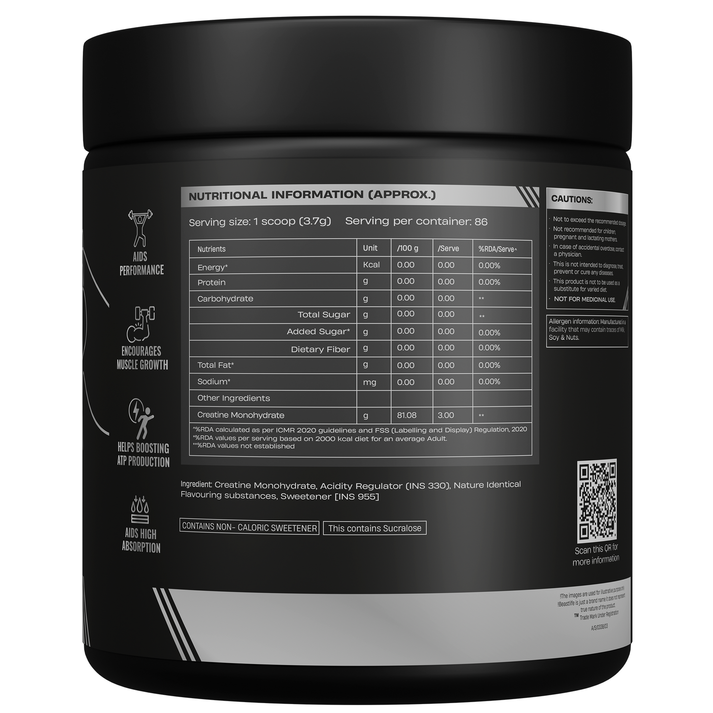 Creatine Monohydrate | Litchi | 319 g