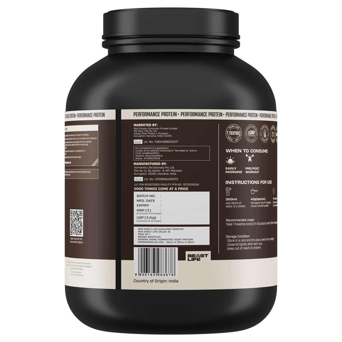 Performance Fermented Yeast Protein with Ultrasorb Tech | Mango | 2 kg