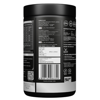 BeastLife Valentine’s Limited Couple Combo | Bold Shaker Red 500ML + Creatine Monohydrate Tropical Tango 500g