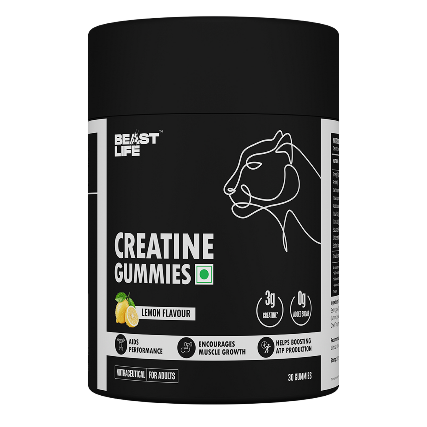 Creatine Gummies – Lemon Flavor (30 N)