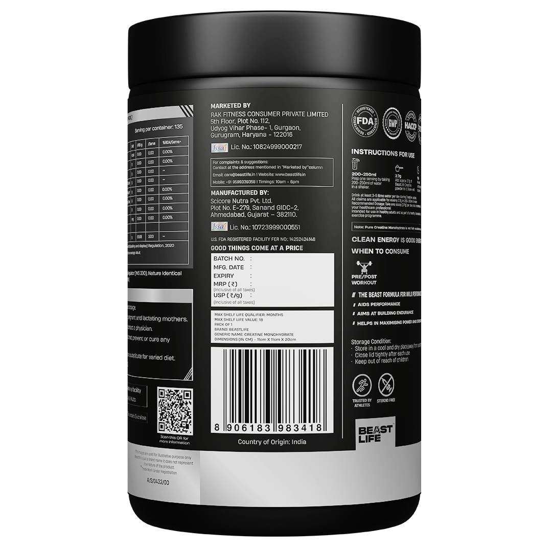 Shikanji Creatine Monohydrate 500g