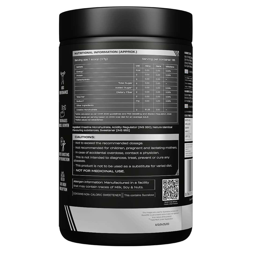 Litchi Creatine Monohydrate 500g