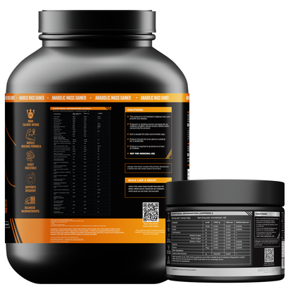 Anabolic Mass gainer 2.5kg (Belgian Chocolate) + Creatine monohydrate Unflavoured 100g