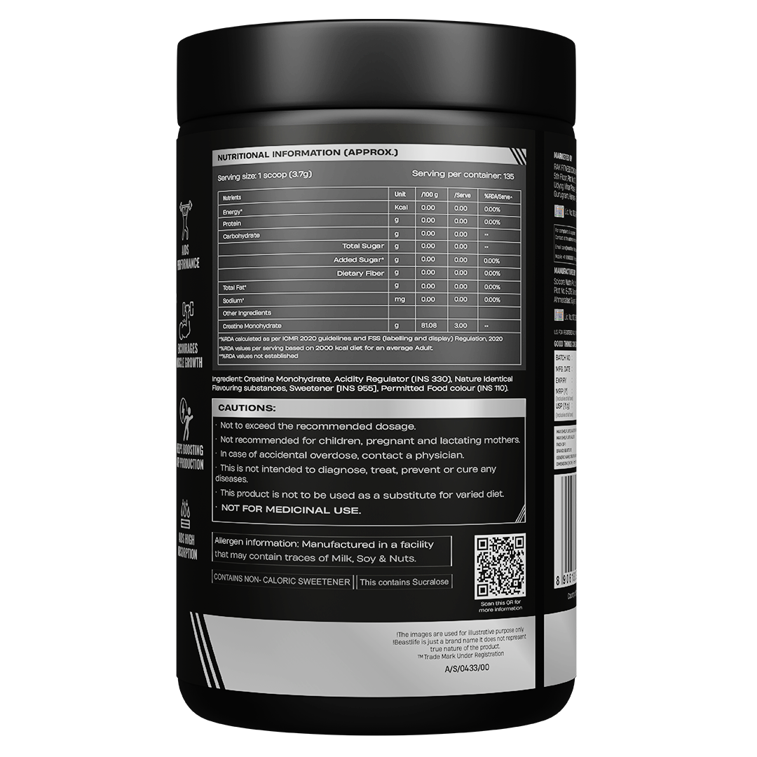Peach Creatine Monohydrate 500g