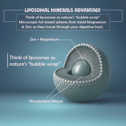 Liposomal ZMA+ | Zinc, Magnesium Complex with Vitamin B6 30N