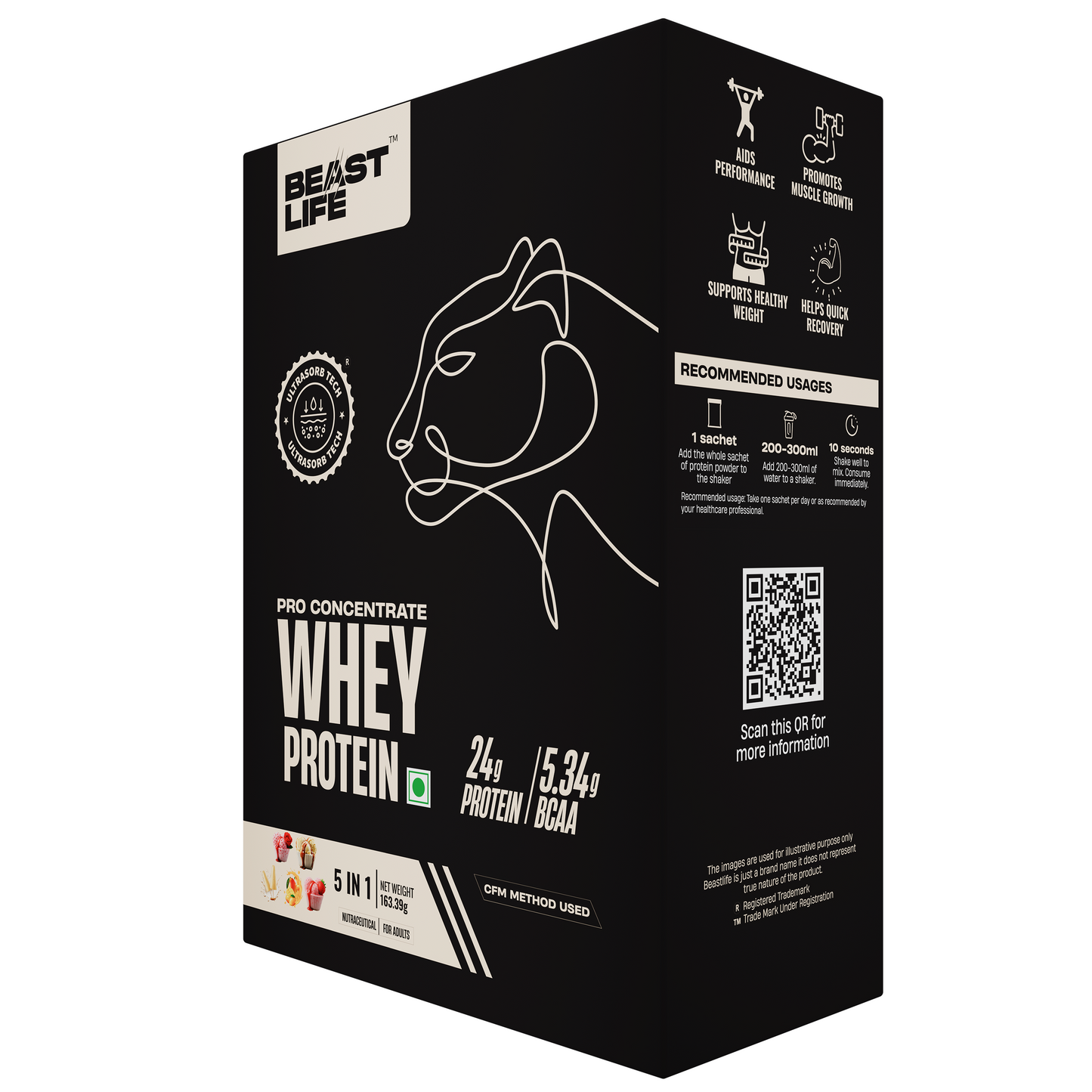 PRO CONCENTRATE WHEY PROTEIN ASSORTED PACK OF 5 (163.4g)