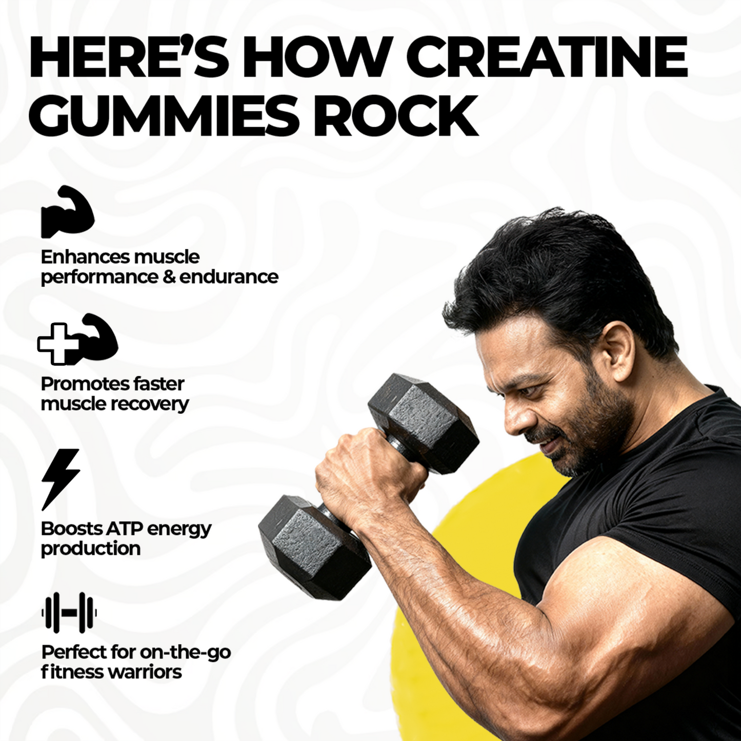 Creatine Gummies – Lemon Flavor (30 N)